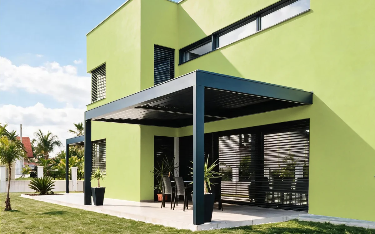Nippon Paint's KEY LIME color on different wall surfaces.