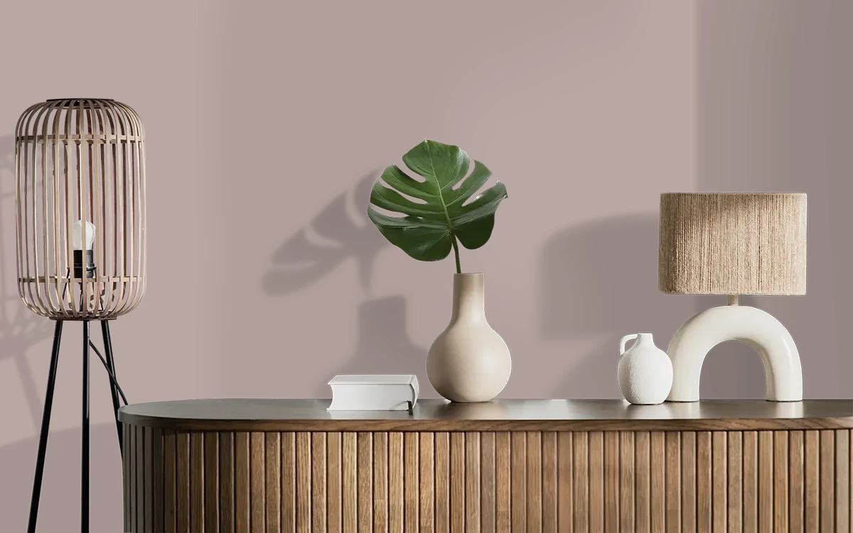 Nippon Paint's KING'S THRONE color on different wall surfaces.