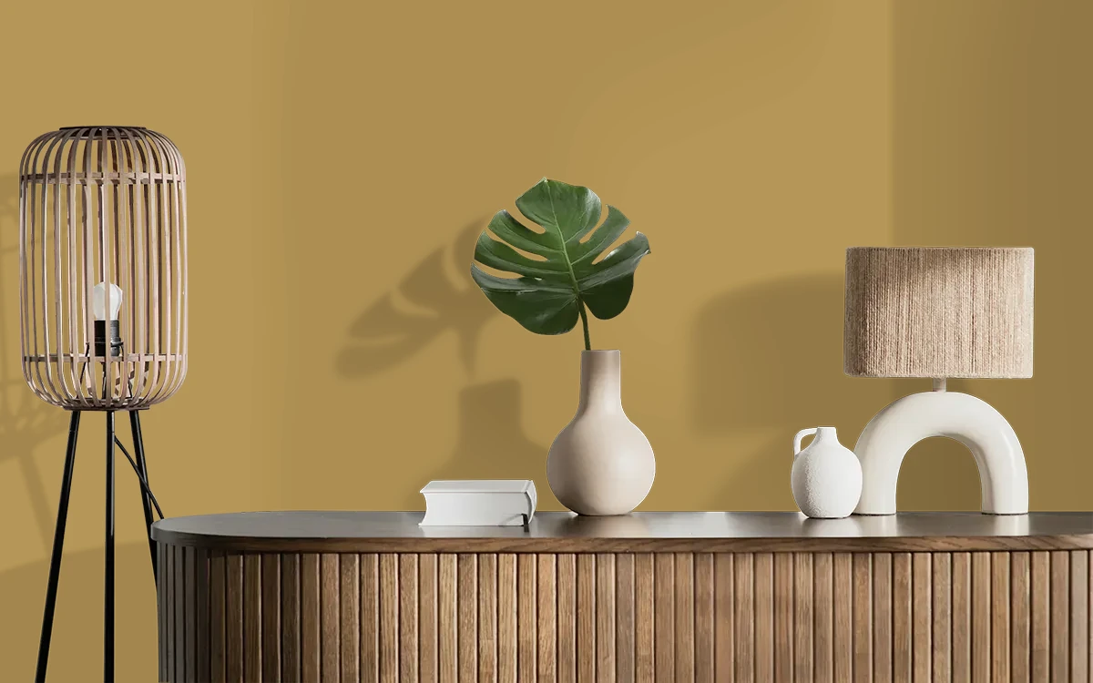 Nippon Paint's KNITTED SWEATER color on different wall surfaces.