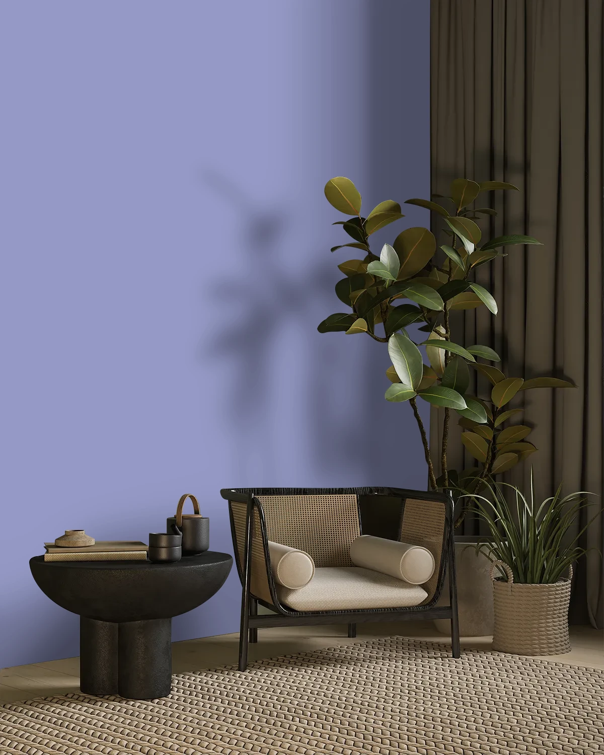 Nippon Paint's LADY DI color on a beautifully decorated wall.