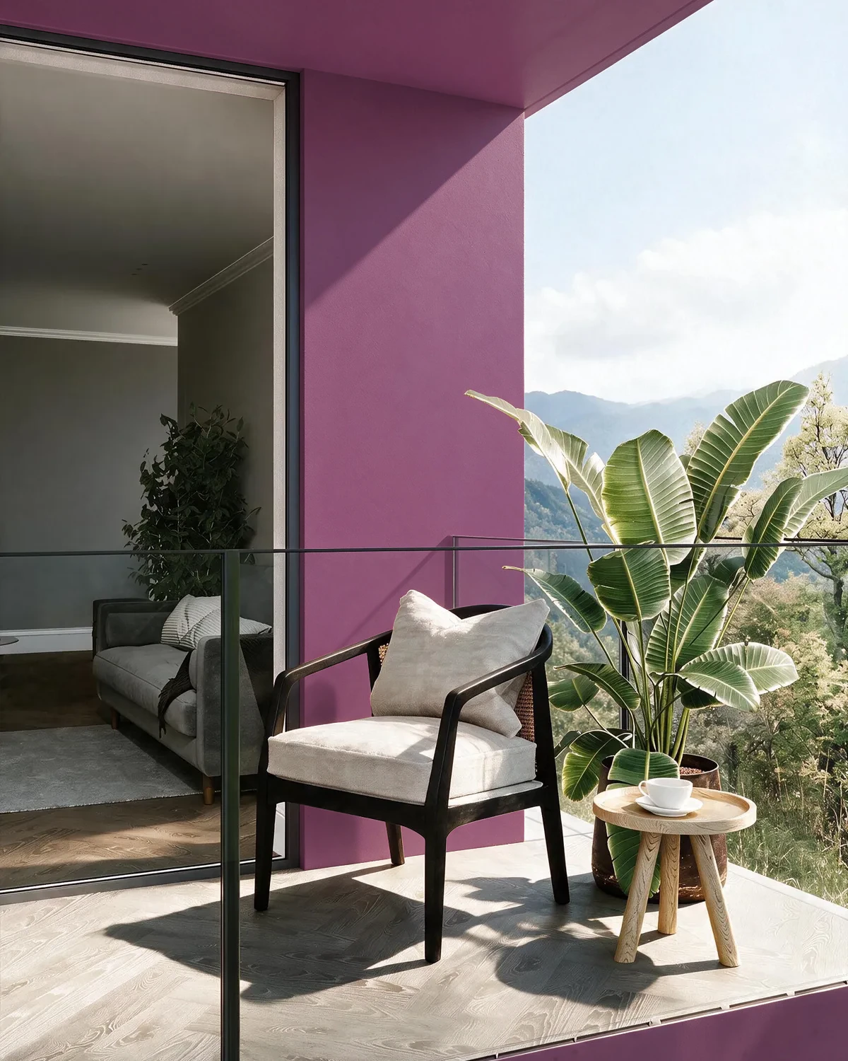 Nippon Paint's LATIN DANCE color on a beautifully decorated wall.