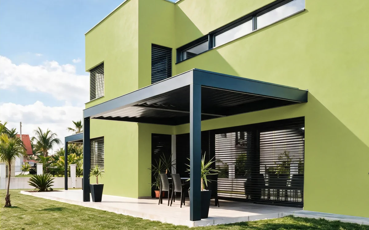 Nippon Paint's LIME FANTASY color on different wall surfaces.