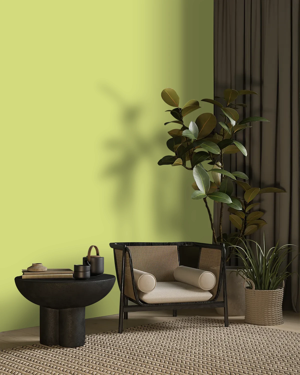 Nippon Paint's LIMERICK color on a beautifully decorated wall.