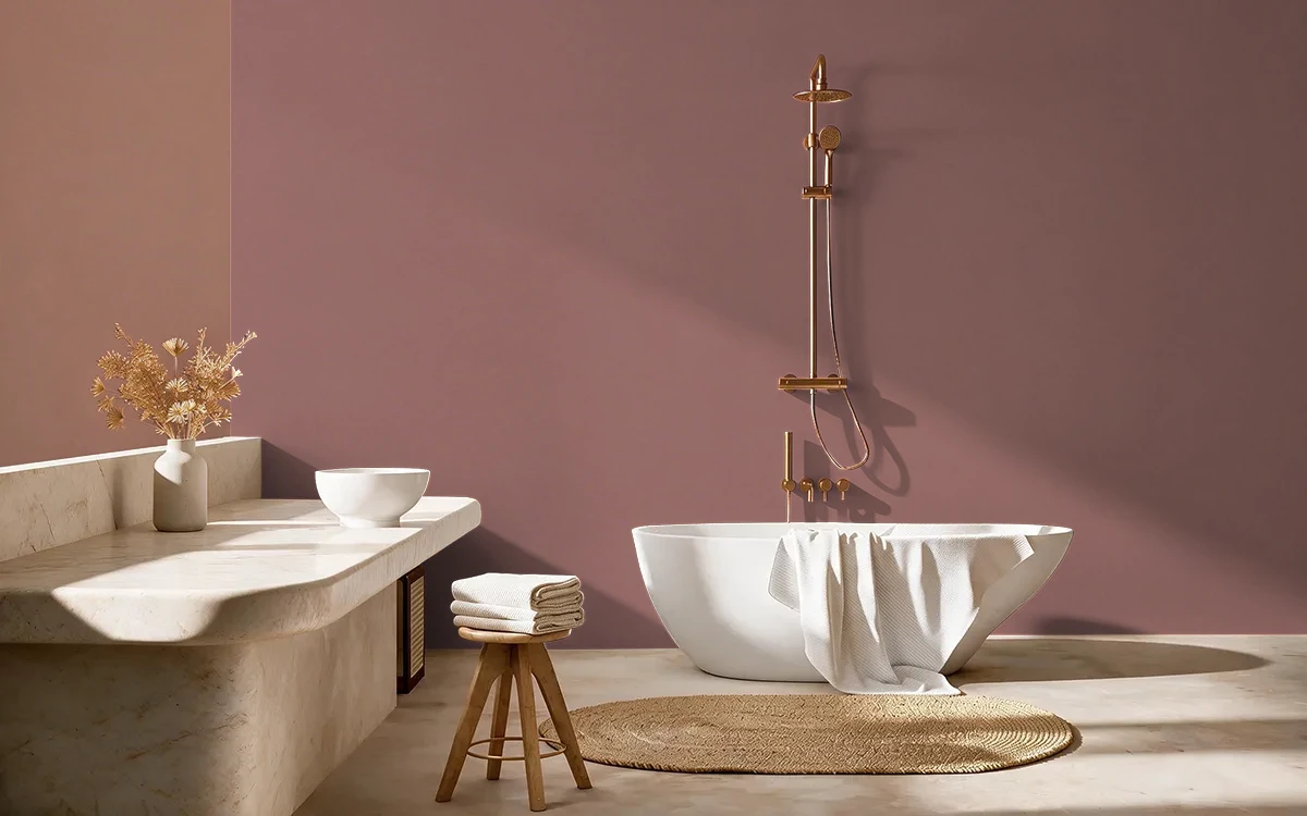 Nippon Paint's LITTLE WOMEN'S KITCHEN color on different wall surfaces.