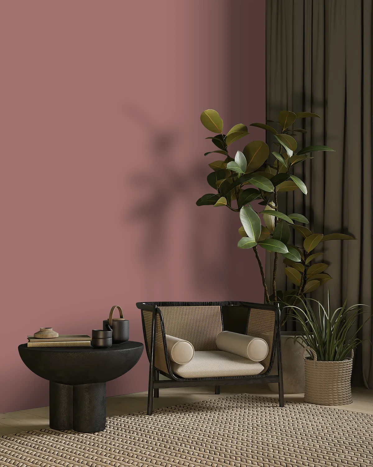 Nippon Paint's LITTLE WOMEN'S KITCHEN color on a beautifully decorated wall.