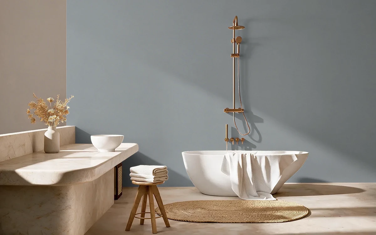 Nippon Paint's LONG MILE color on different wall surfaces.
