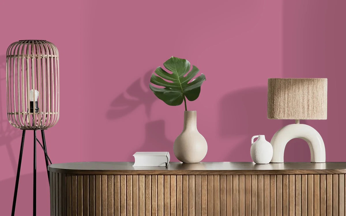 Nippon Paint's LOVE color on different wall surfaces.