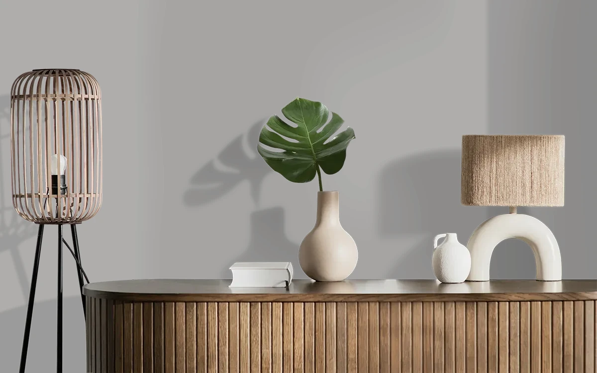 Nippon Paint's MAPLE LUXE color on different wall surfaces.