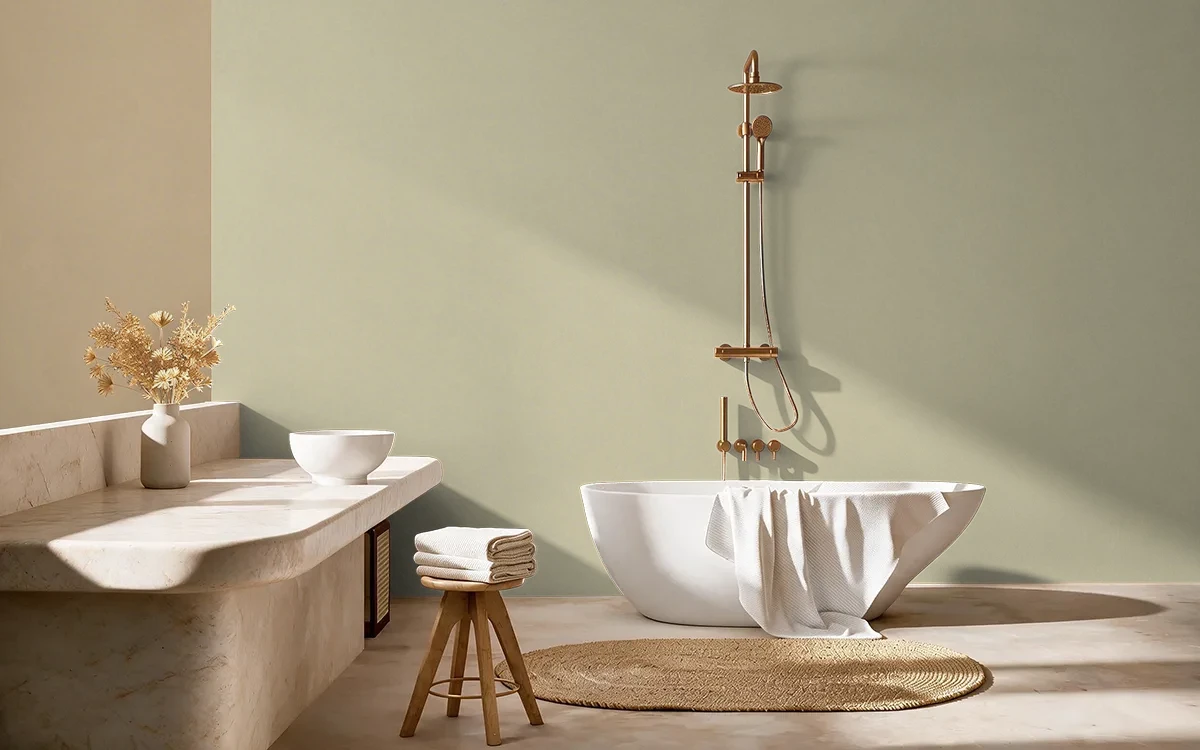 Nippon Paint's MARIGOLD MARVEL color on different wall surfaces.