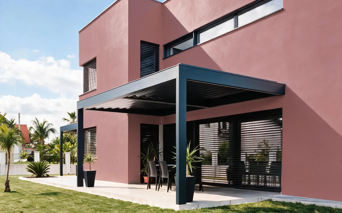 Nippon Paint's MAROON DUSK color on different wall surfaces.