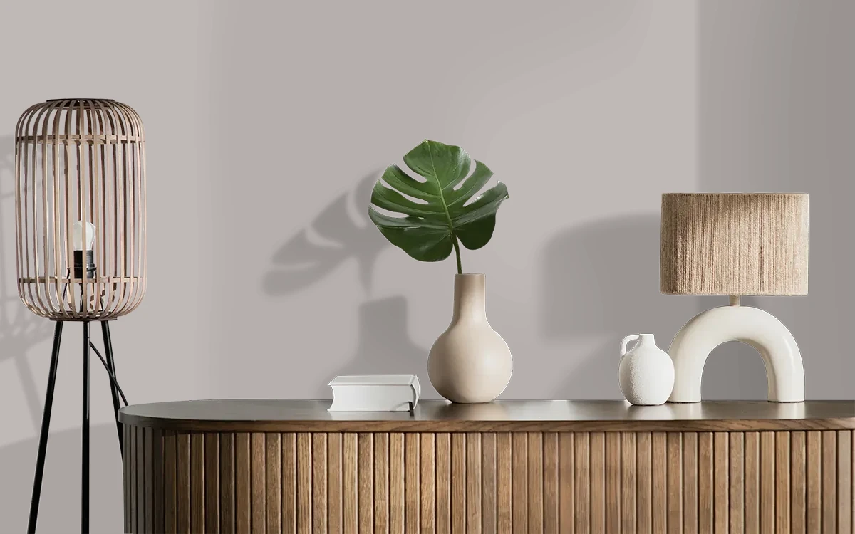 Nippon Paint's MARTIAN'S WALK color on different wall surfaces.