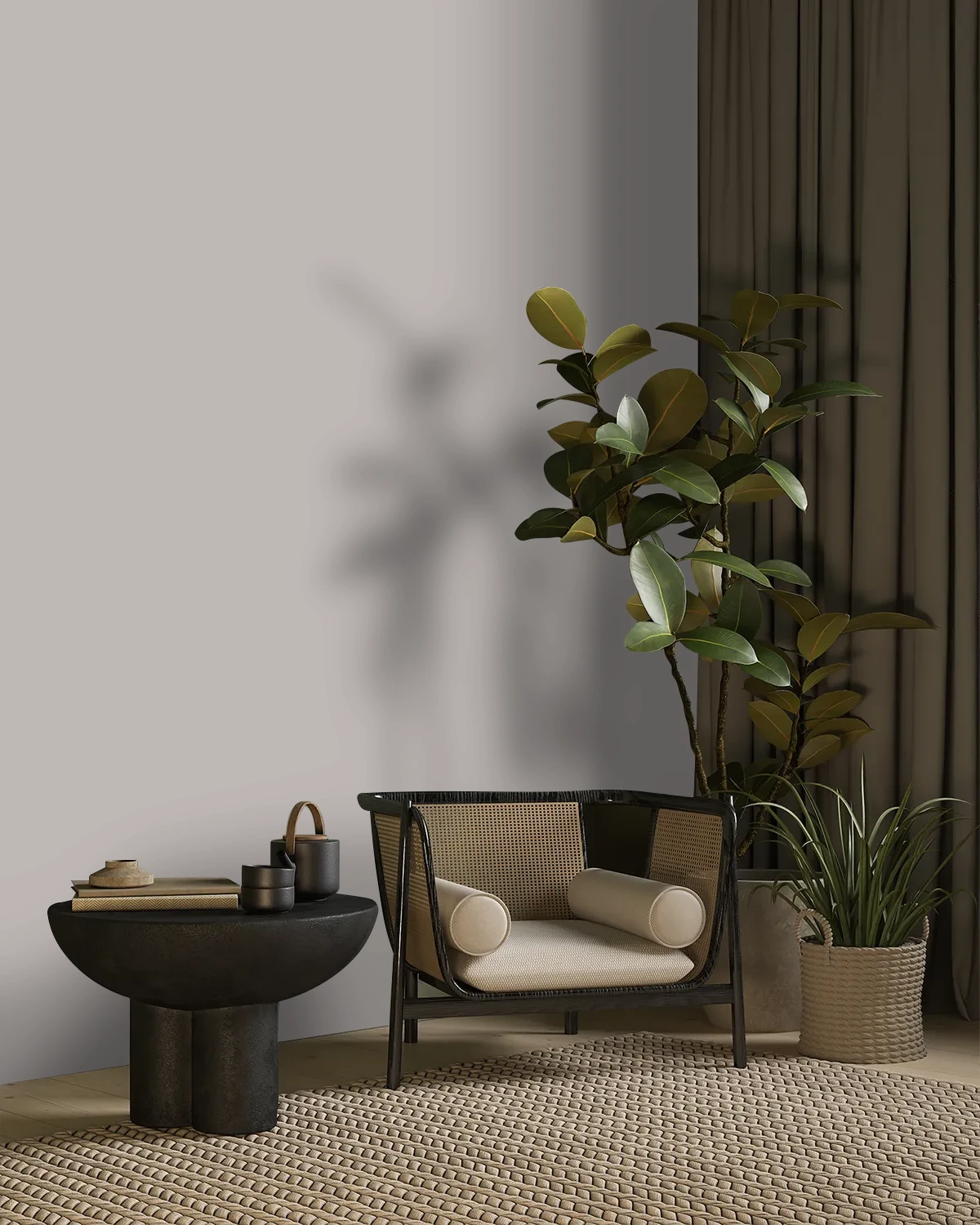 Nippon Paint's MARTIAN'S WALK color on a beautifully decorated wall.
