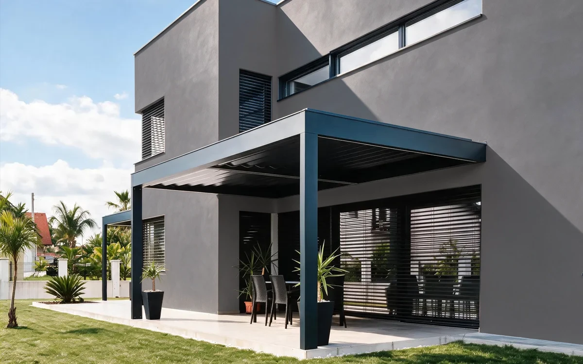 Nippon Paint's MIDNIGHT RUNNER color on different wall surfaces.