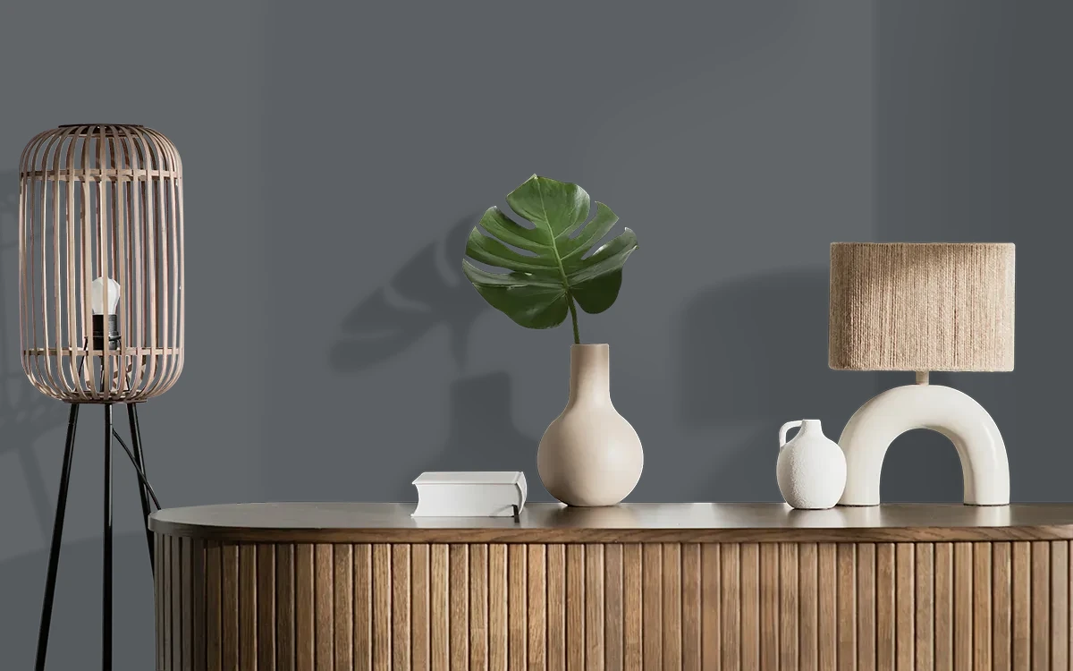 Nippon Paint's MISSION IMPOSSIBLE color on different wall surfaces.