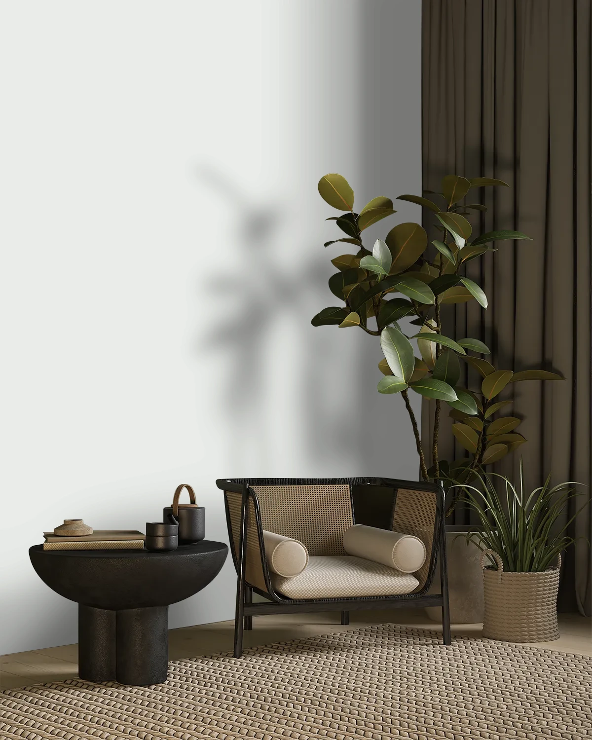 Nippon Paint's MISTY LACE color on a beautifully decorated wall.