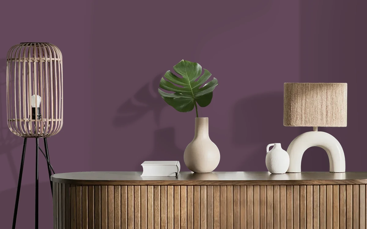 Nippon Paint's MONET'S ACCENT color on different wall surfaces.