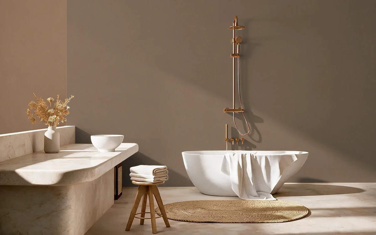Nippon Paint's MORSELS color on different wall surfaces.