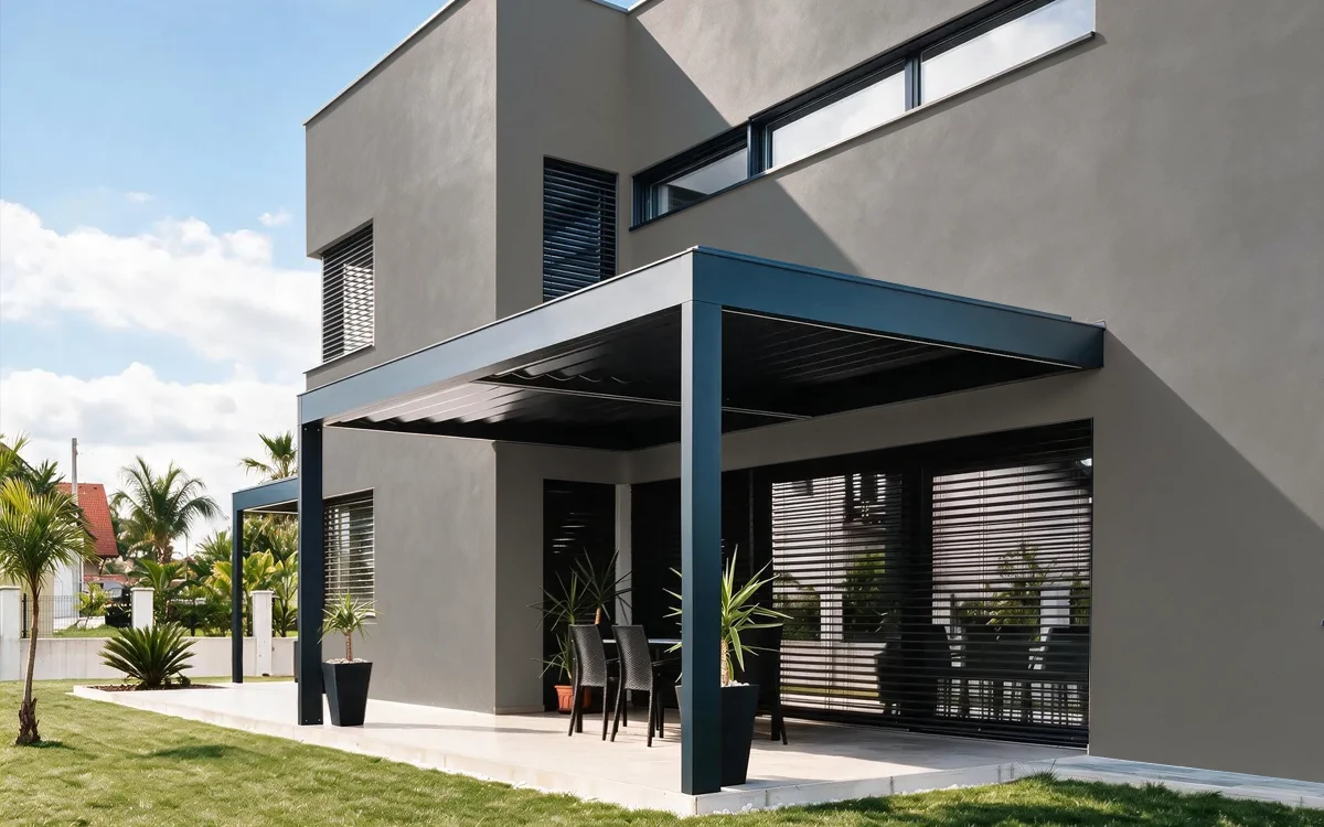 Nippon Paint's MOUNTAIN GRAY color on different wall surfaces.