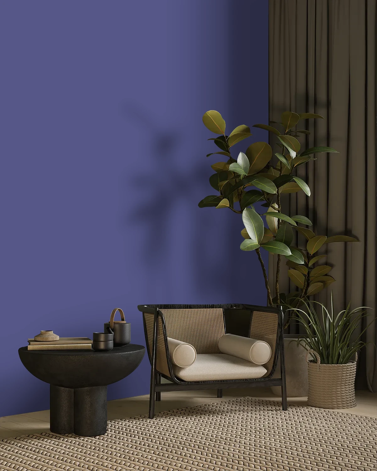 Nippon Paint's MOZARTS color on a beautifully decorated wall.