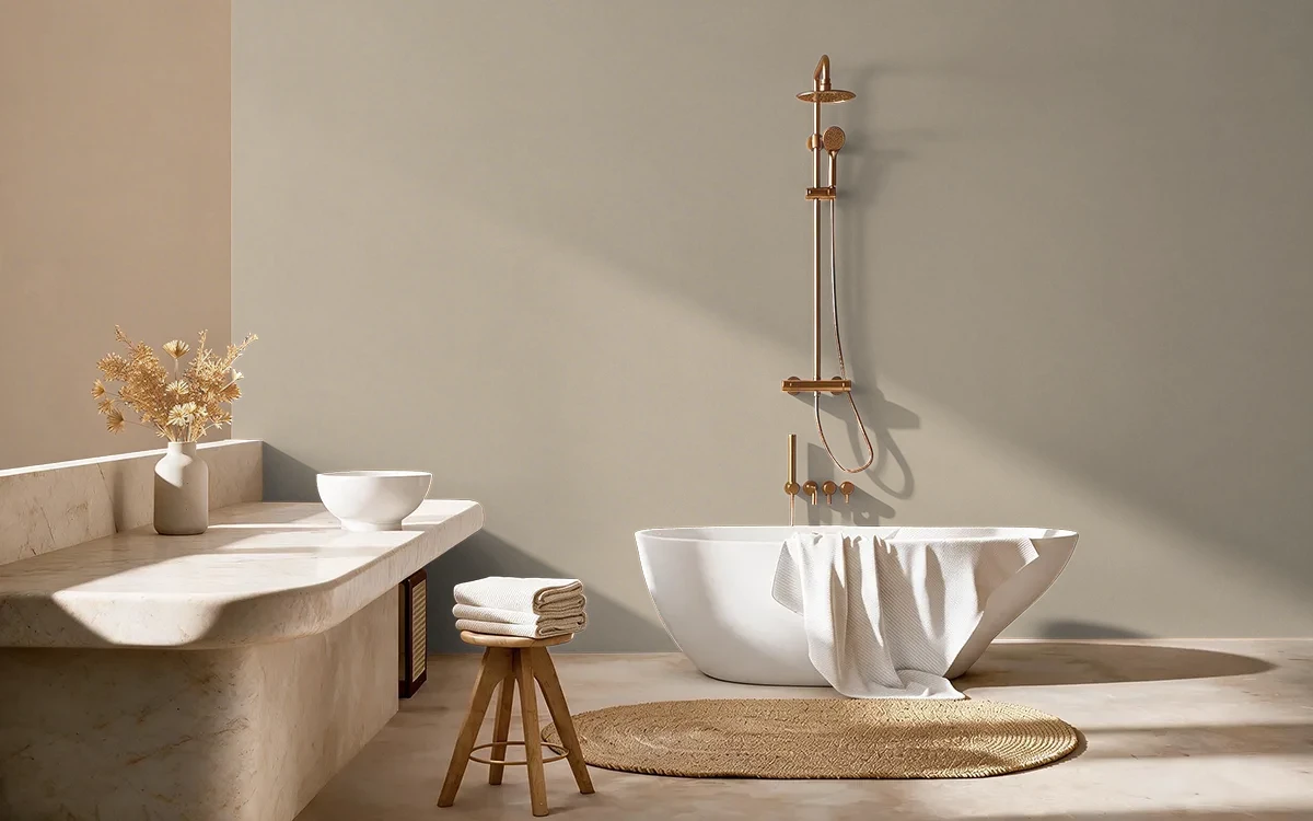 Nippon Paint's MURAL PIECE color on different wall surfaces.