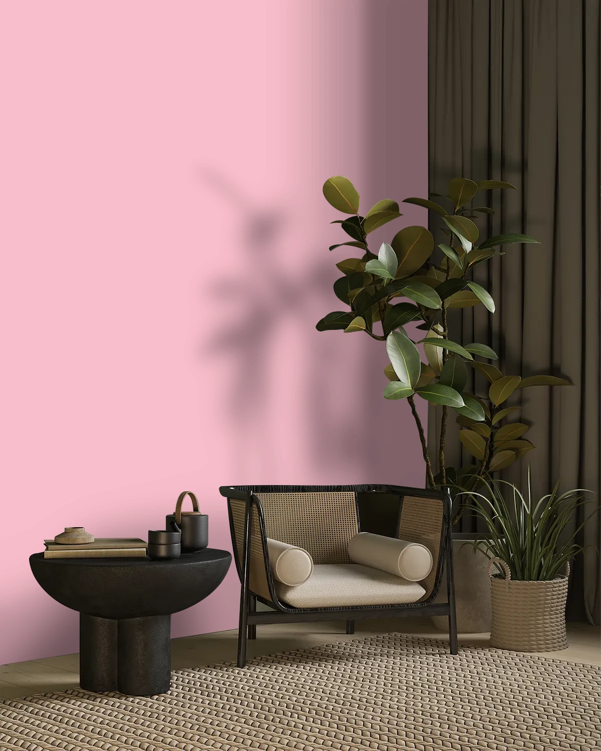 Nippon Paint's MY SWEETHEART color on a beautifully decorated wall.