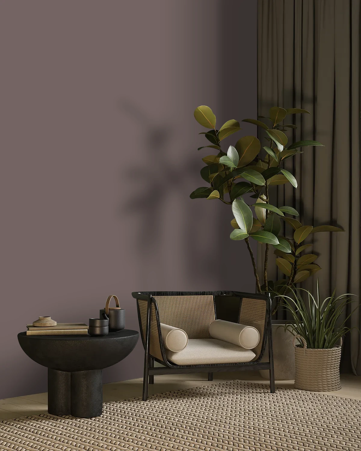 Nippon Paint's NAT KING COLE color on a beautifully decorated wall.