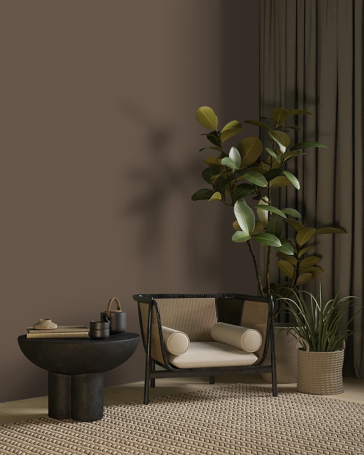 Nippon Paint's NATURAL HIGHLIGHTS color on a beautifully decorated wall.