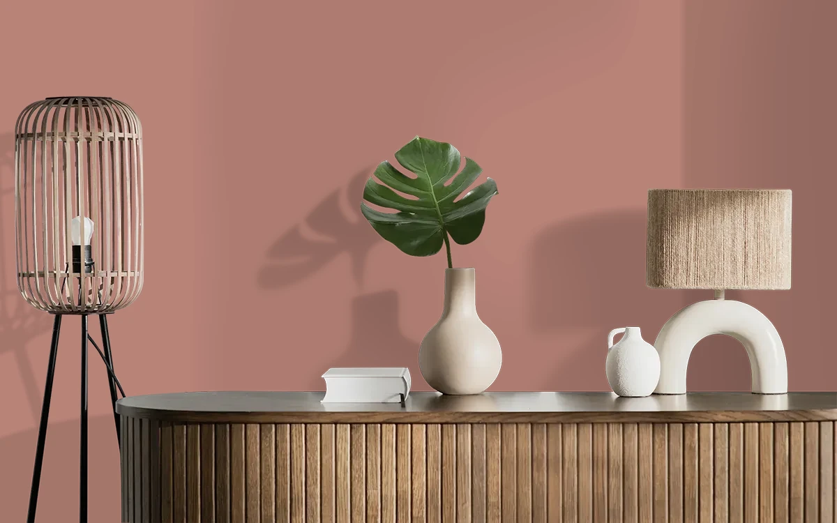 Nippon Paint's NEW BRICK color on different wall surfaces.