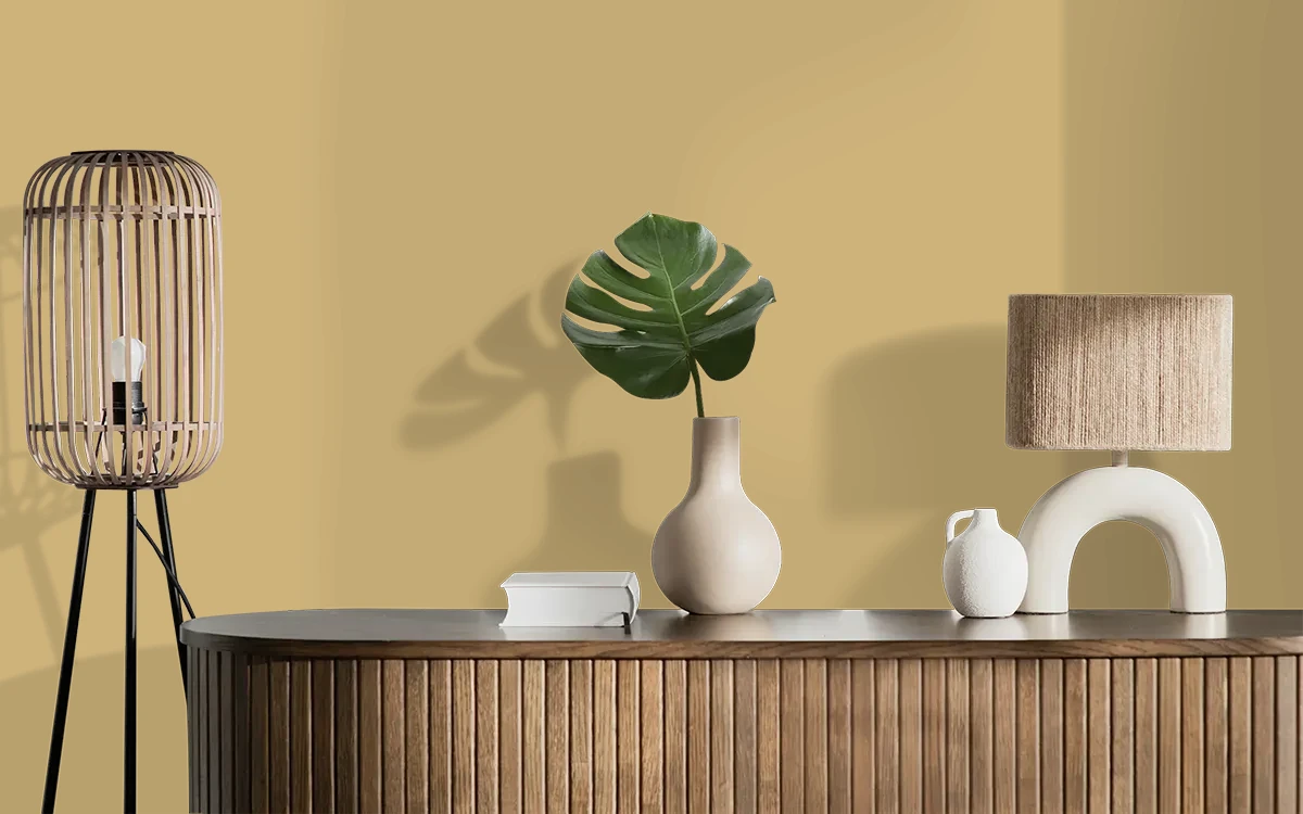 Nippon Paint's OLD MAT color on different wall surfaces.