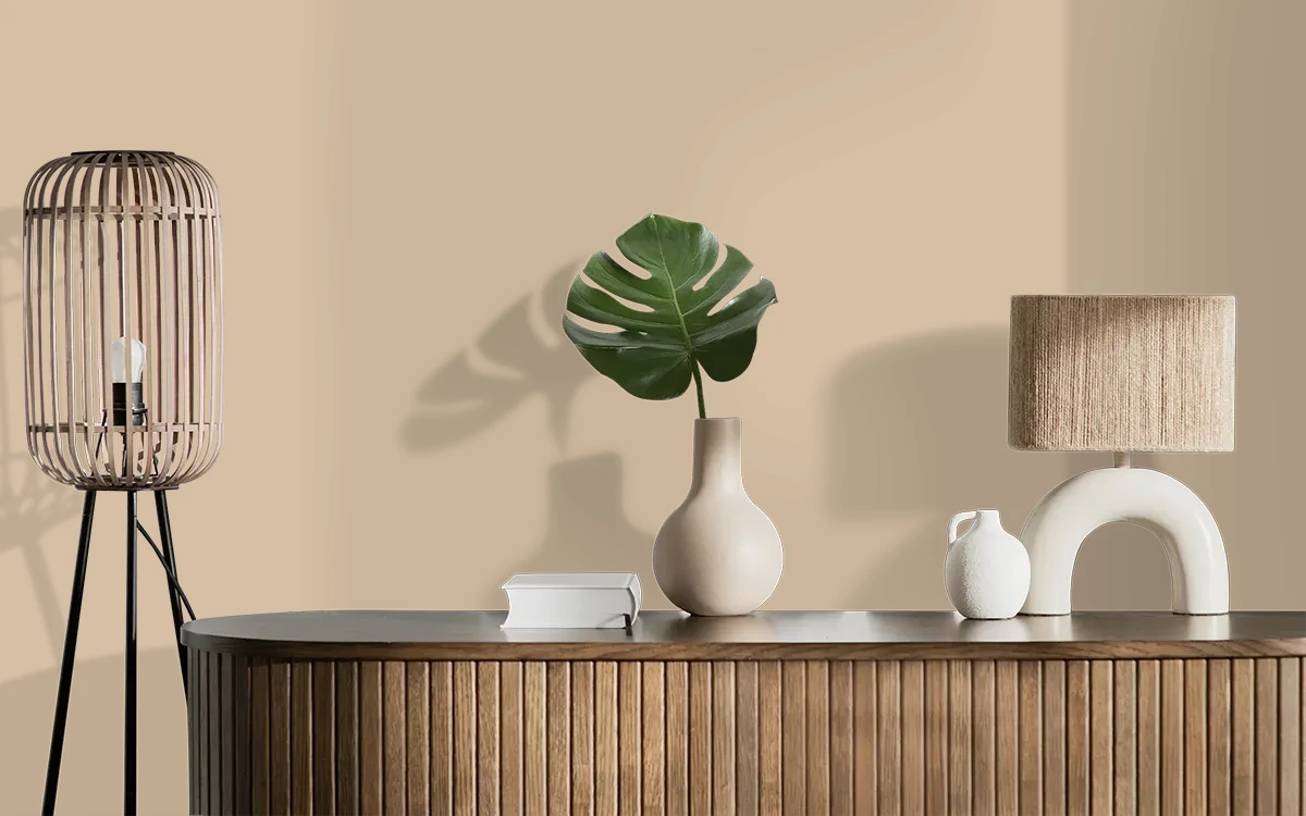 Nippon Paint's OLD PHOTO color on different wall surfaces.