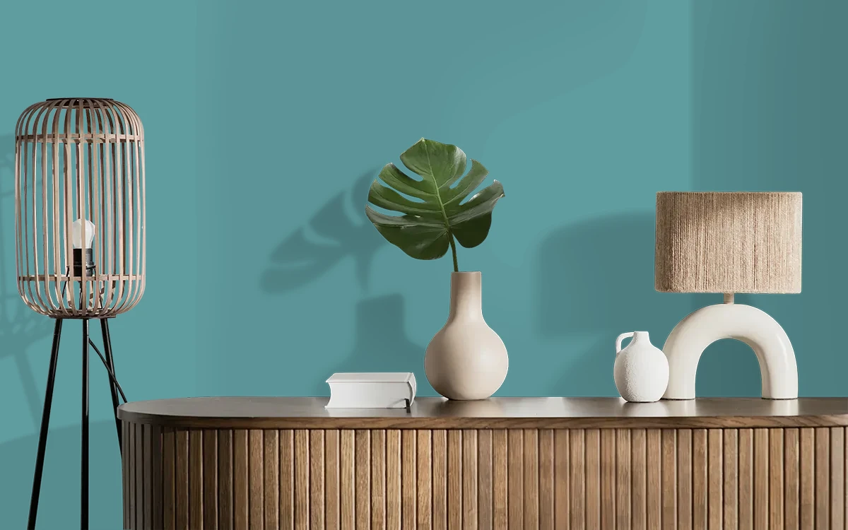 Nippon Paint's OLD PYJAMAS color on different wall surfaces.