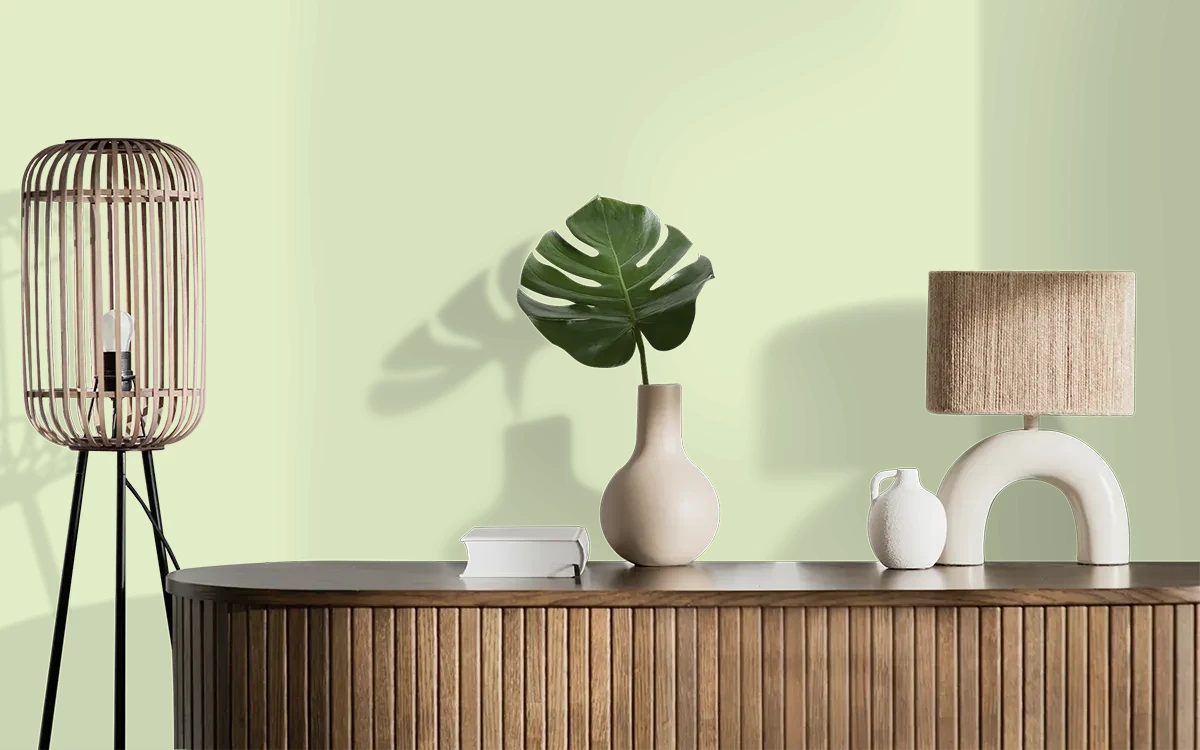 Nippon Paint's PANORAMA color on different wall surfaces.