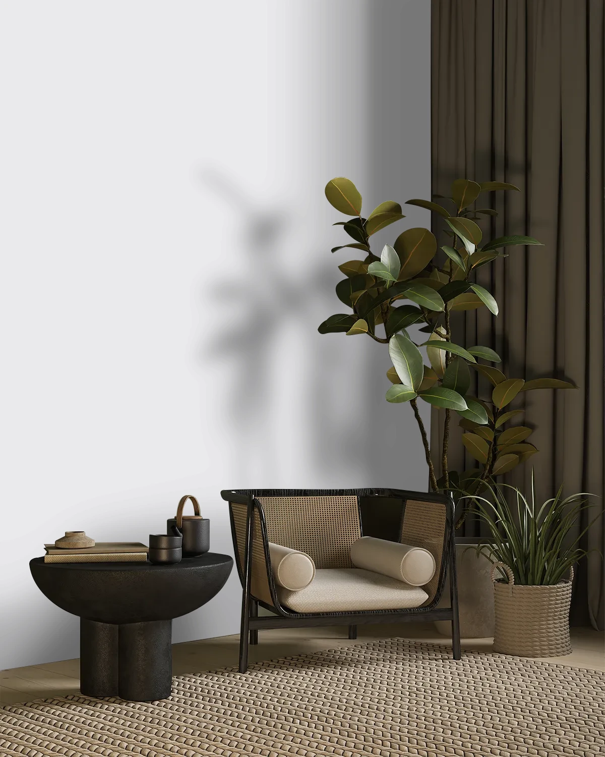 Nippon Paint's PEARLY SHELL color on a beautifully decorated wall.