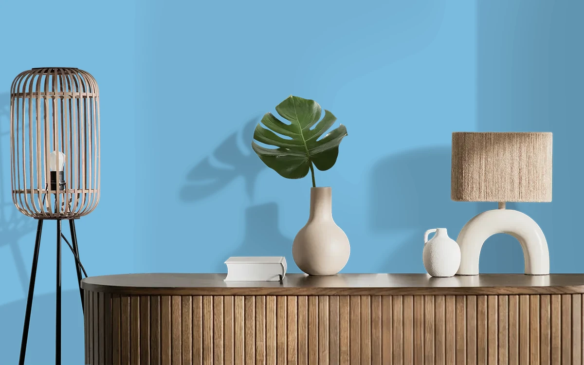 Nippon Paint's PERFECT PITCH color on different wall surfaces.