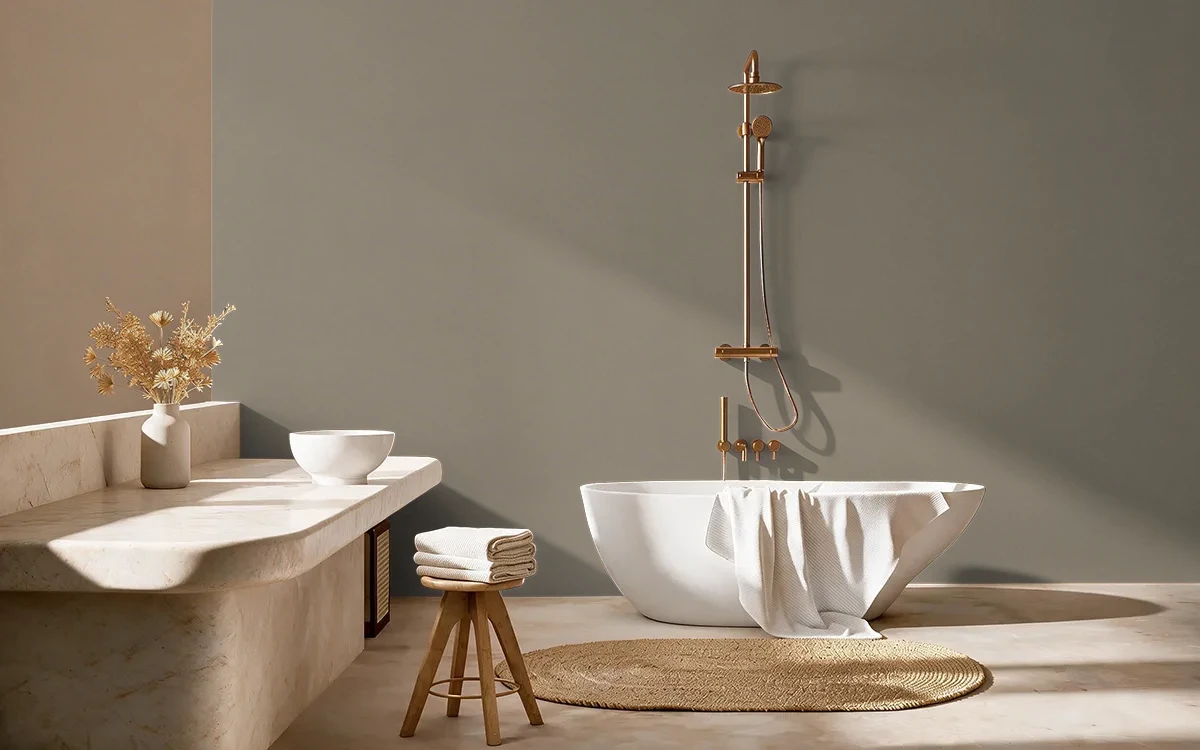 Nippon Paint's PET HOUSE color on different wall surfaces.