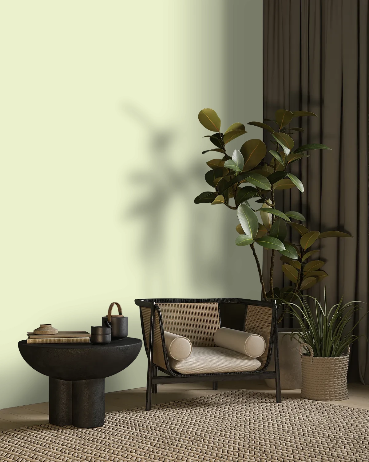 Nippon Paint's PICTURESQUE color on a beautifully decorated wall.
