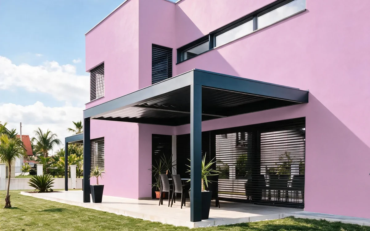Nippon Paint's PINK BERRET color on different wall surfaces.