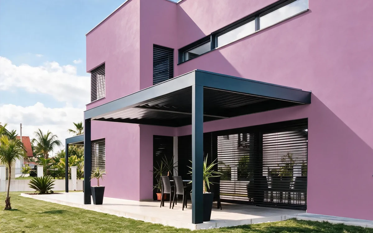 Nippon Paint's PINK BOUQUET color on different wall surfaces.