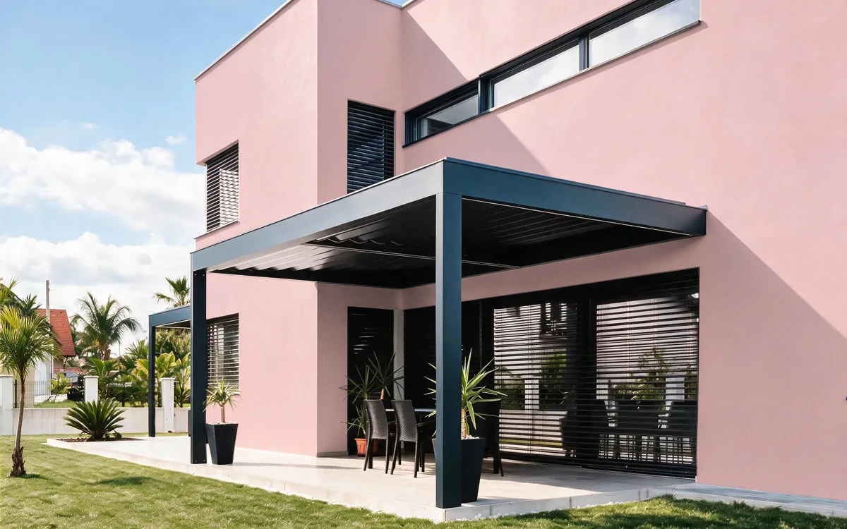 Nippon Paint's PINK GERANIUM color on different wall surfaces.
