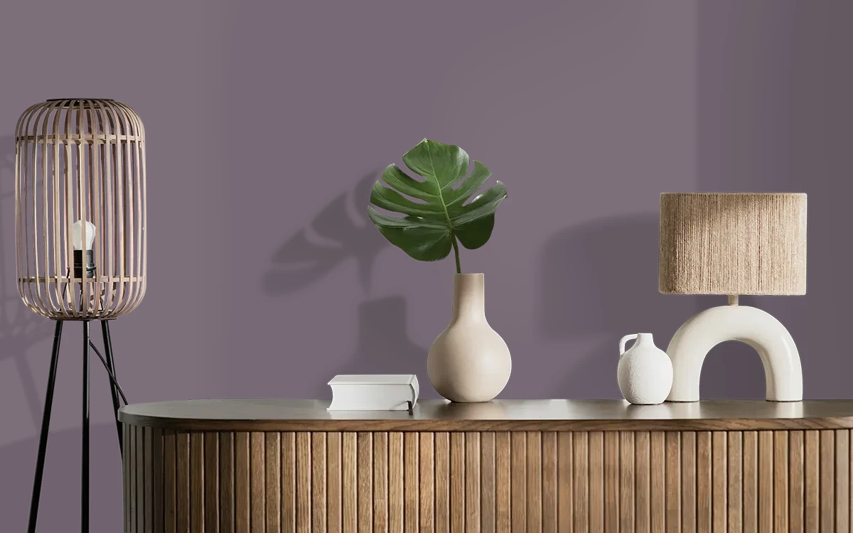 Nippon Paint's PITTER PATTER color on different wall surfaces.