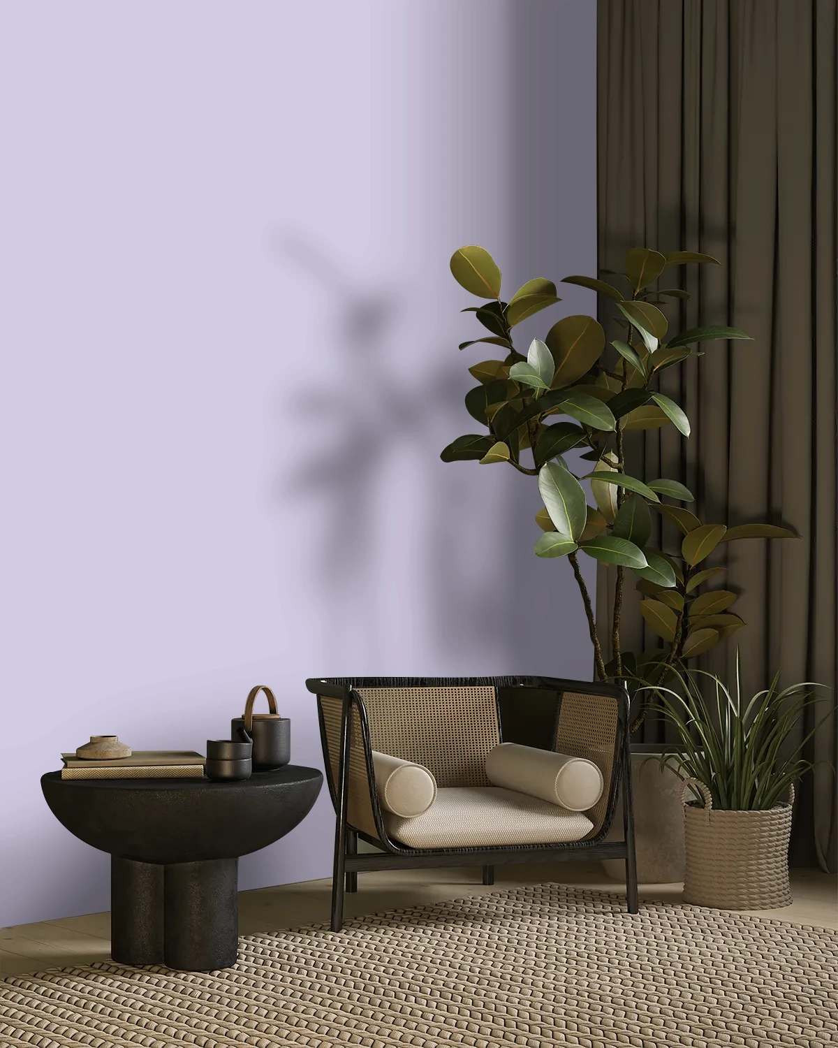Nippon Paint's PLAYFUL TOUCH color on a beautifully decorated wall.
