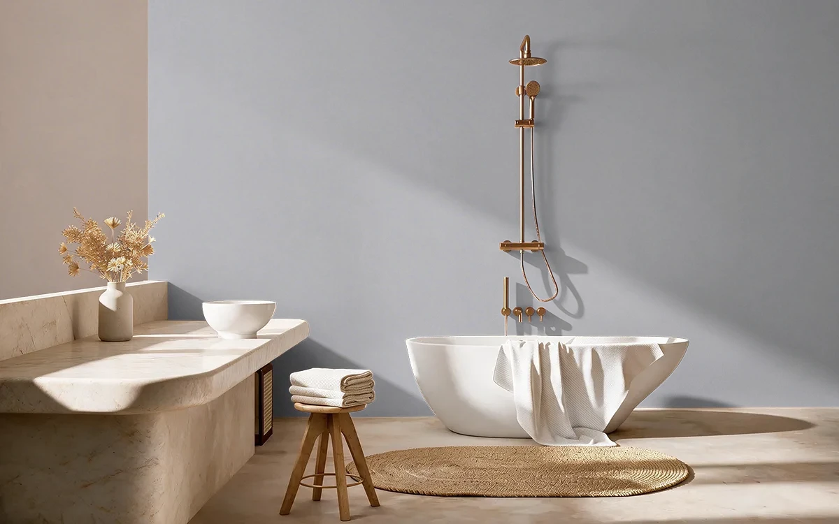 Nippon Paint's PLUM RADIANCE color on different wall surfaces.