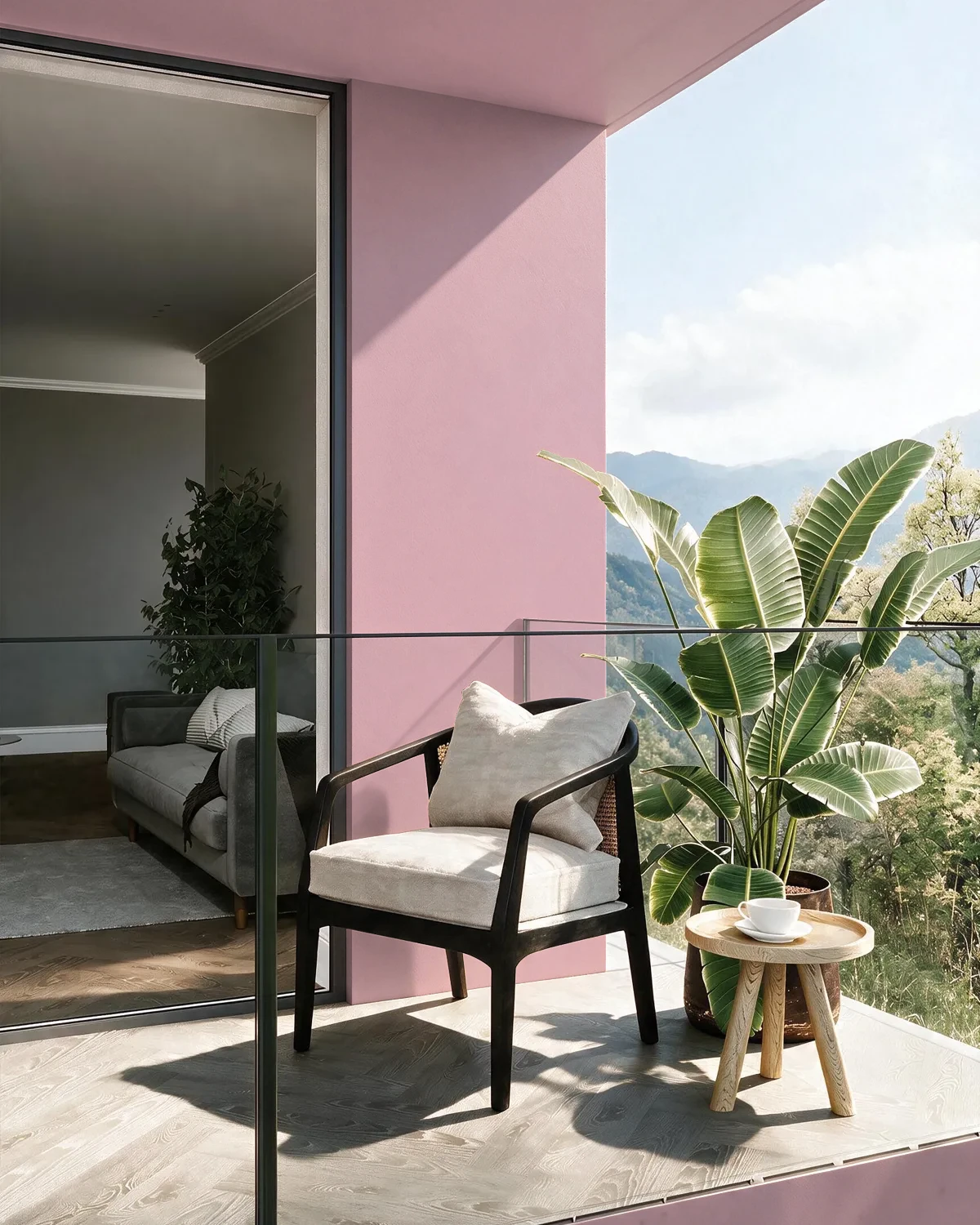 Nippon Paint's POMPONETTE color on a beautifully decorated wall.