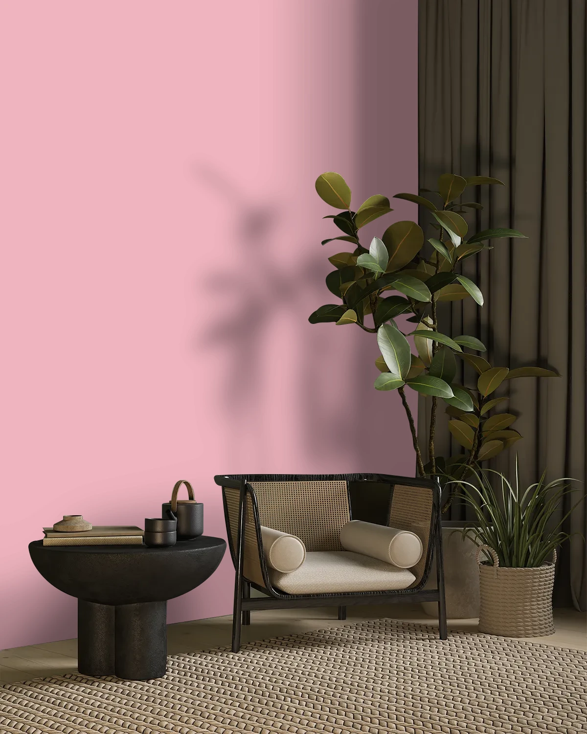 Nippon Paint's POMPONETTE color on a beautifully decorated wall.