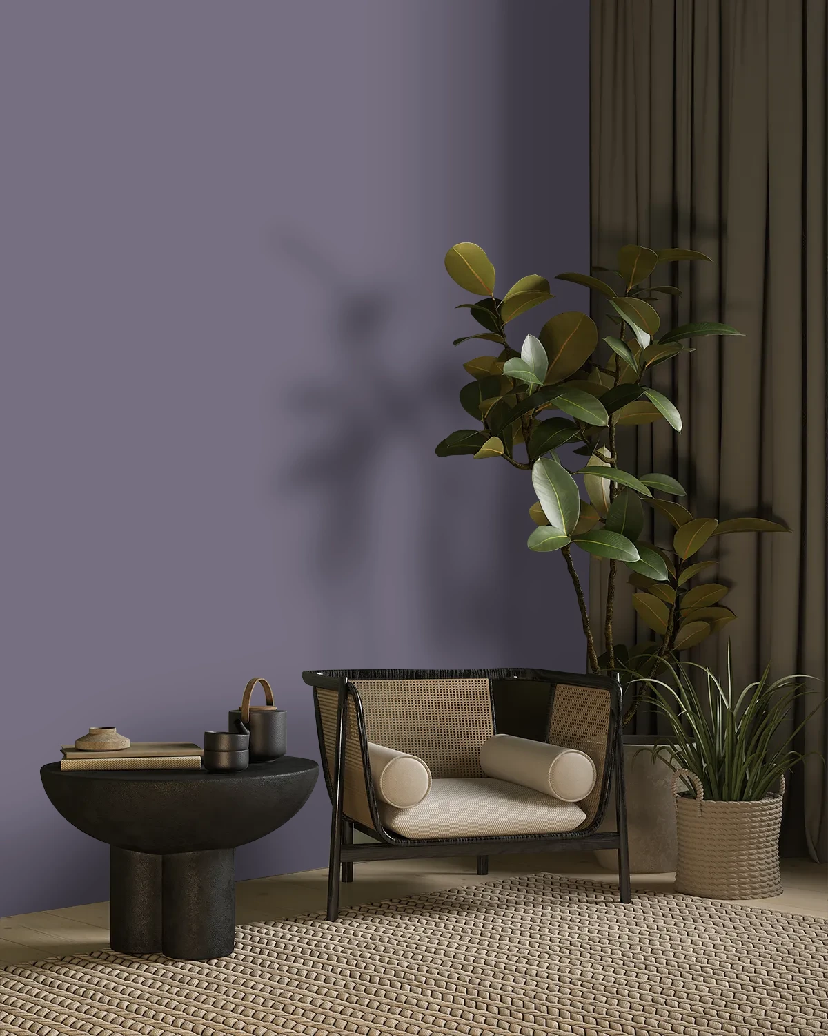 Nippon Paint's PRESTIGE color on a beautifully decorated wall.