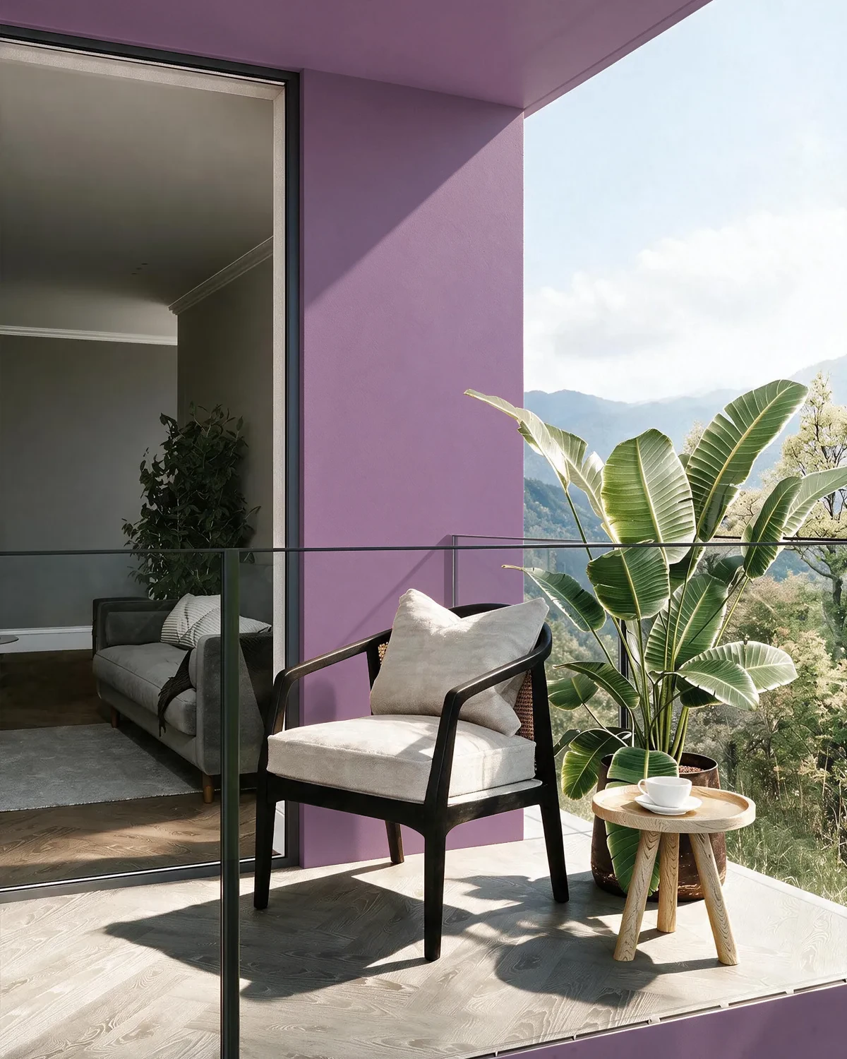 Nippon Paint's PURE ADDICTION color on a beautifully decorated wall.