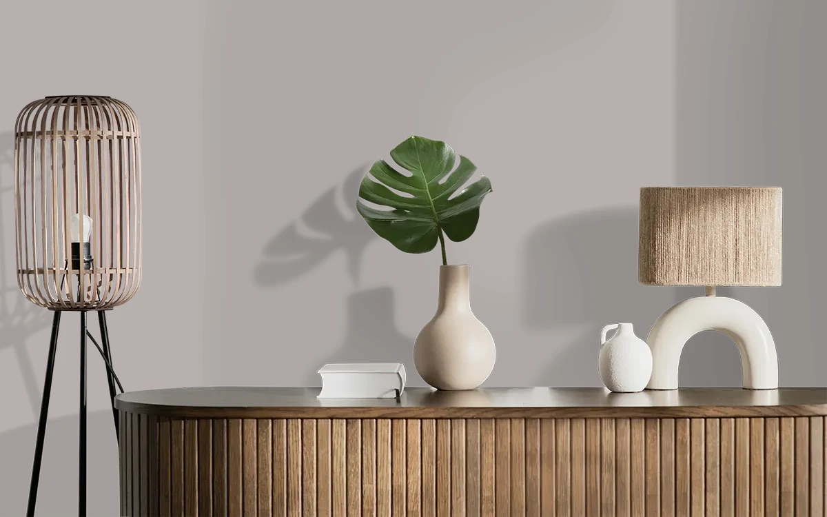 Nippon Paint's PURE GIFT color on different wall surfaces.