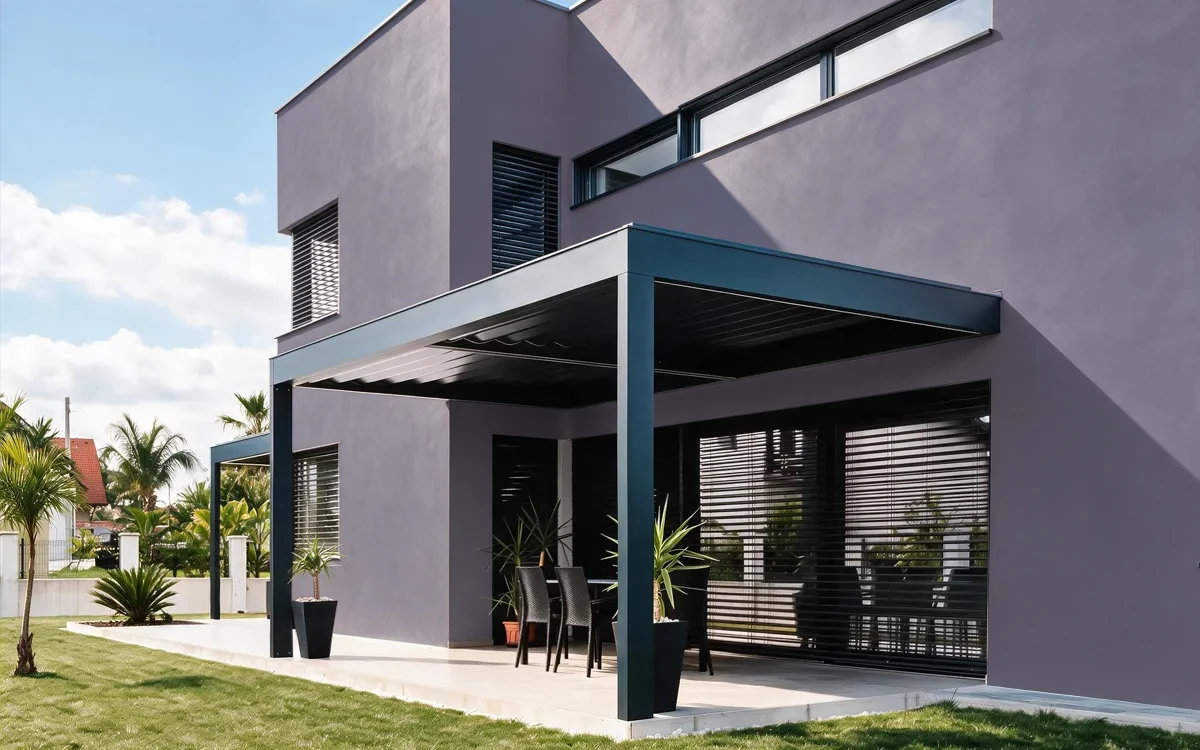 Nippon Paint's PURPLE PRESAGE color on different wall surfaces.