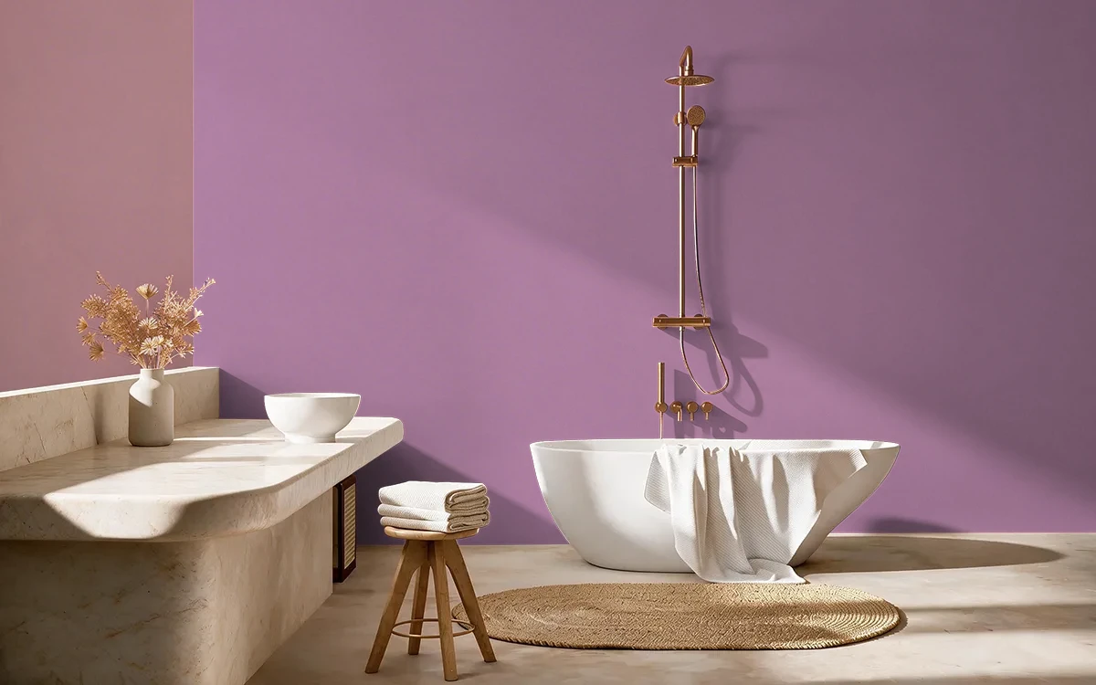 Nippon Paint's RENOIR'S TOUCH color on different wall surfaces.
