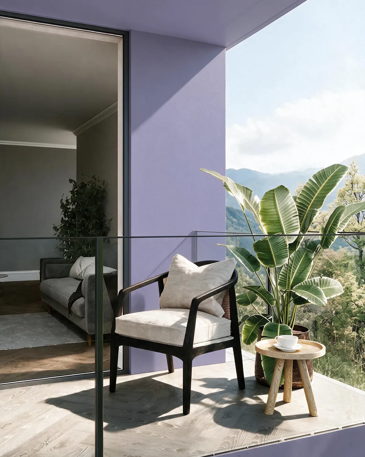 Nippon Paint's REPERTOIRE color on a beautifully decorated wall.